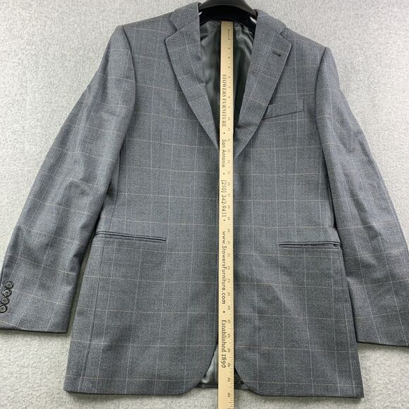 Burberry London Blazer Coat Mens 40 Long T Model Bond Street Silk Wool Blend - Picture 8 of 16